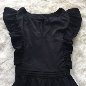 Aqua Black Short Dress